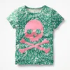 100% algodão padrão de vestido verde tshirt bebê camisetas meninas camisetas crianças estilo clássico de algodão animais sólidas 18 meses 2 3 4 5 6 anos atacado
