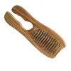 1Pcs Handmade Wooden Sandalwood Wide Tooth Wood Comb Natural Head Massager Hair Combs Hair Care New2607368