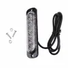 1pc 12-24v 6 LED Slanke Flash Lichtbar Auto Auto Voertuig Lichtgevende Diode Nood Waarschuwing Strobe Lamp voor vrachtwagen Motorfiets