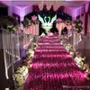 Todo 73cm de altura cristal peça central do casamento acrílico grânulo fios decoração do casamento flor suporte mesa lustre decor5401340