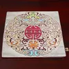 Dragão High End Luxo seda chinesa tecido Placemats Mesa de Jantar Prato Tigela Mat Grande 33x33cm tamanho Praça isolamento de proteção Pad