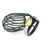 Chastity Devices Stainless Steel Belt Device Latest Mens Chastity Lock New Male Bird Cage Black #T26