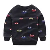 Frühling/Herbst Cartoon Auto Casual Sweat Jungen T Shirt Kinder Tops Tees Baby Kleidung Lange Ärmel Neue 2018 T1/4558DAE