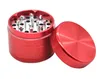 Aluminum alloy metal smoke grinder diameter 50mm four layer thread smoother Grinder