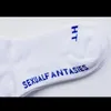 Chaussettes En gros coton Compression Sports de plein air Bas Hommes Marée Marque Adolescent Étudiant Hip Hop Style Longue Lettre Athlètes Jambières Rayé