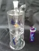 Bouteille d'eau avec filtre muet en verre à quatre griffes, vente en gros, bongs en verre, accessoires pour tuyaux de narguilé