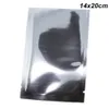 14x20cm Silver Open Top Aluminum Foil Heat Sealable Packing Pack Bags Food Valve Candy Vacuum Heat Sealed Mylar Foil Storage Packing Pouches