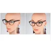 새로운 스타일 여성 고양이 눈 독서 안경 웅장한 빈티지 패션 표범 p