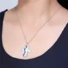 Footprint Jesus Cross Necklace Letters My Child I Love You Pendant necklaces Fashion Jewelry Gift for Women Kids