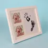 DIY schattig Po Frame pasgeboren baby handafdruk voetafdruk Touch Ink Pad Baby groei gedenkteken po douchegift decoratie1125950