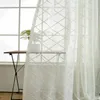 Romantik Işlemeli Geometrik Sırf Perde Oturma Odası için Tül Yatak Odası Mutfak Vual Perdeler için Pencere Perdeleri Tedavi