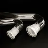 Glass J-Hook Adapter Creative Style J Hooks Smoke Accessory Glass Pipe STORLEK 14.4mm 18mm Kvinna