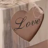 Favor Papel Kraft Vintage oco o coração do amor do presente da festa de aniversário Box casamento Sabão Handmade doces jóias Enrole Embalagens Caixas