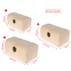 3pcs Vintage Jewelry Storage Box Necklace Bracelet Ring Watch Wood Case DIY Crafts Watch Boxes