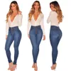 Vrouwen skinny slanke jeans push-up hoge taille broek dames casual slim fit lange broek vrouwelijke broek