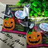 Sacs de bonbons ou bonbons pour Halloween, 10x10cm, 100 paquets, emballages cadeaux pour fête d'halloween, biscuits auto-adhésifs, sacs de bonbons