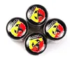 Bilstyling Auto Sticker Tire Valve Caps Fall för Fiat Punto Abarth 500 124 Stilo Ducato Palio Badge Car Styling