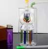 Hemisphere Eight Octopus Filter Glass Hookah, Send The Pot Accessories, Glass Bongs, Glass Water Pipe, Color Style Random Delivery