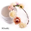 New Popular Women Bohemia Flower Floral Garland Hairband Girl Crown Headband Party Travel Wedding Bride Beach Headwear Hot Sale 5 Colors