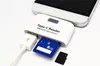 4 IN1 USB 3.1 Typ C USB-C TF SD Micro SD OTG Kortläsare Kartenleser Vit svart för MacBook Phone Tablet