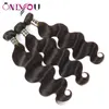 Estensioni dei capelli vergini brasiliani 1pc 8-26 pollici onda del corpo capelli umani tesse fasci capelli peruviani grezzi indiani malesi Remy per bla2130