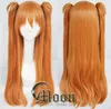 EVA Asuka Soryu Asuka Langley Orange 2 Clip Ponytail Cosplay Wig Hair wigs