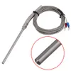 Aço inoxidável Alta temperatura Mayitrit K Tipo Termopar 0 ~ 400C Sensor de Temperatura 100mm Probe 3M cabo de cabo