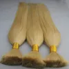 Cabello humano a granel rubio entero 3 piezas cabello trenzado humano a granel 300 g sin trama a granel de cabello humano para trenzar 9944645