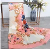 Silk scarves women's spring and winter to match the new variety scarf scarf silk satin shawl gifts 90*90