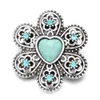 Noosa Turquoise 18mm Snap Button Cross Natural Stone Triangle Love Heart Chunks DIY Ginger Snap Button Charms Armband Ketting Sieraden