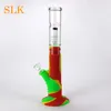 Accessori per percolatore gorgogliatore in silicone narghilè fondo acqua bong 14 pollici design unico bong pieghevole cool dab rigs per fumare