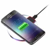 Crystal Charging Pad Qi Wireless Charger Receiver per Samsung S7 Edge S6 iPhone 6 7 Smartphone universale con sistema QI