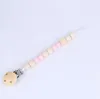 Baby Clip Chain Houder Hout Beaded Fopspeen Soher Holder Clip Tiple Teetther Dummy Strap Chain EA64