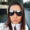 Shauna Oversize Women Rimless Solglasögon Brand Fashion Men Gold Reflective Pilot Shades UV400