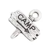 Antik silverfärg med dubbel sida legering camp vägskylt charm för campare 1213mm AAC17461611015