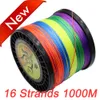 PE Pleciony drut 16 nici 1000m / 1093yd Super PE Linia połowowa Multifilament 59LB-308LB Linia pleciona