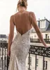 2019 Inbal Dror Mermaid Wedding Dresses Spaghetti V Neck Lace Applqiue Backless Sexy Beach Bridal Gowns Boho Wedding Dress