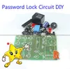 Livraison gratuite 2pcs / lot Circuit de verrouillage de mot de passe électronique simple Kits d'apprentissage bricolage