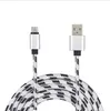 Braided Fabric Micro cables 1m 2m 3m Aluminium Alloy usb data charging cable for samsung s4 s6 s7 htc lg for sony phone 5 6 7 plus