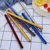 Extra Wide 12mm Drinking Straw 304 Stainless Steel 8.5" Drinking Straws Straight Reusable Drinking Straws