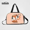 Mignon Renard Animal Prints Voyage Duffle Sacs Pour Filles Femmes Portabel Weekend Sac Avec Chaussures Poche Cartoon Bagages Sac Enfant Sacs De Nuit