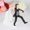 Feis Creative Westen Style Cake Decoration Wedding Favors Bride Hold Groom avgång Doll1851514