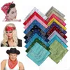 18 färger polyster hiphop kerchief kvinnor män halsduk bandana hårband halsdukar wraps nacke handled wrap headtie present filt handduk
