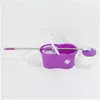 Wholesales 360° Rotating Head Easy Magic Floor Mop Bucket 2 Head Microfiber Spinning Household Cleaning Tools