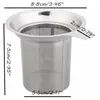 Hot roestvrij staal mesh thee infuser herbruikbare zeef losse theeblad spice filter voorkeur