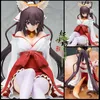 Nyaste japanska anime miko cosplay kostym prästinna kimono cosplay klänning halloween kostym med svans sexig roll lek kläder