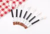 Cosmetische borstels vrouwen make-up oogschaduw eyeliner spons lip borstel set applicator schoonheid dubbel-geëindigd wegwerp