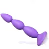 Jouet sexuel masseur jouets pour adultes Plug Anal en Silicone bouchons bout à bout unisexe avec forte ventouse Anus Expansion Kits d'amour produits