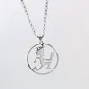 Noir argent haute poli mode acier inoxydable roker ICP rond hachette homme pendentif hommes femmes collier Chain6528720