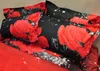 3D Rose Bedding Set Copripiumino romantico Copriletto Copriletto Copriletto 3 pezzi Copripiumino Queen King